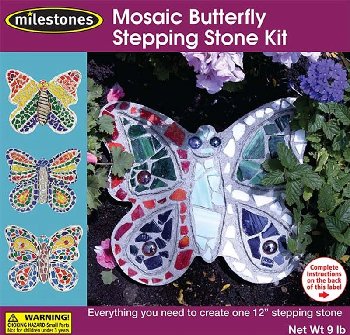 Mosaic Butterfly Stepping Stone Kit