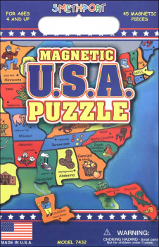 USA Magnetic Puzzle Playset