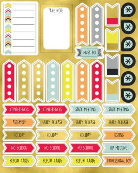 Sparkle + Shine Planner Accent Shape Stickers