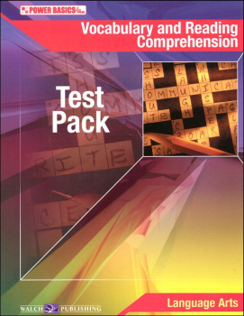 Vocabulary and Reading Comprehension Test Pack and Answer Key