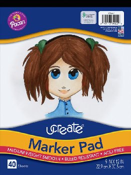 uCreate Marker Pad (9" x 12") - 40 Sheets