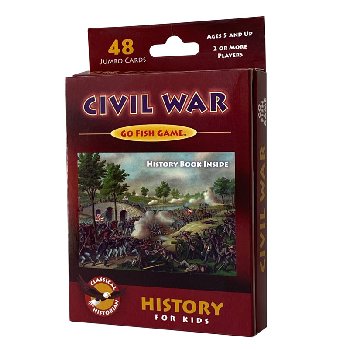 Civil War Go Fish Game with History Book