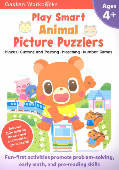 Play Smart Animal Picture Puzzlers 4+ Workbook