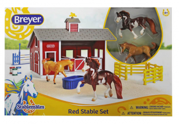 Breyer Stablemates Red Stable Set