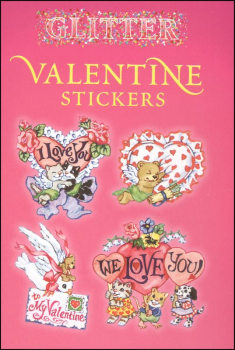 Glitter Valentine Stickers