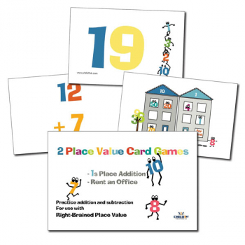 Right-Brained Place Value Adding 1s Cards