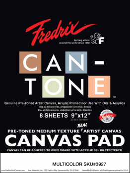CAN-TONE Canvas Pads Multicolor 9" x 12"
