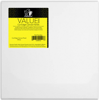 Value Series White Cut Edge Canvas Panel 12" x 12" - Pack of 6