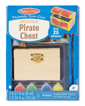 Decorate-Your-Own Wooden Pirate Chest