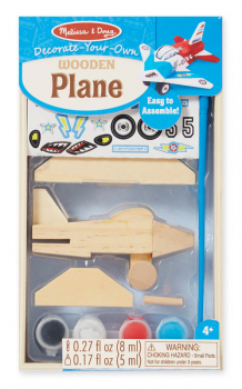 Decorate-Your-Own Wooden Plane