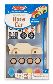 Decorate-Your-Own Wooden Race Car - Small (Melissa & Doug item #8829)