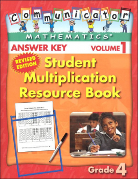 Student Multiplication Resource Book Grade 4 - Answer Key