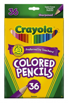 Crayola Colored Pencils Long 36 Count