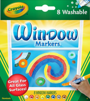 Crystal Effects Washable Window Markers 8 Count