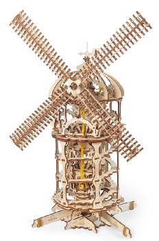 Ugears 3D Wooden Mechanical Model Tower Windmill