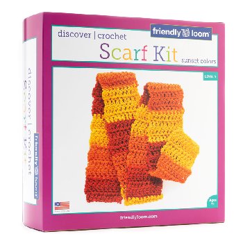 Discover Crochet: Scarf Kit - Sunset