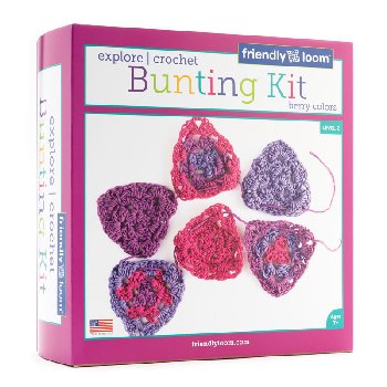 Explore Crochet: Bunting Kit - Berry