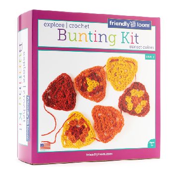 Explore Crochet: Bunting Kit - Sunset