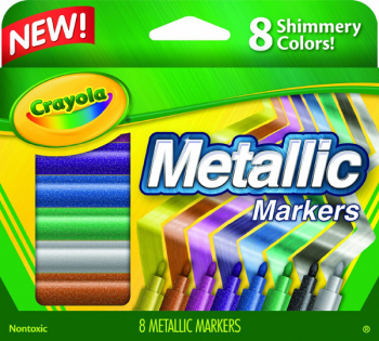 Crayola Metallic Markers 8 Count
