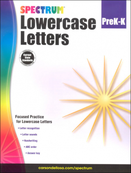 Spectrum Lowercase Letters - Grade PK (Spectrum Early Learning)