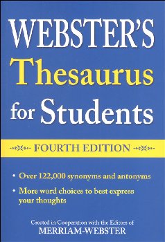 Webster's Thesaurus for Students 4th Edition
