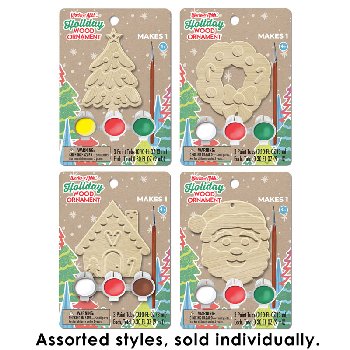 Holiday Layered Wood Ornament Kit (assorted style)