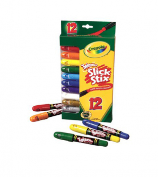Twistables Slick Stix Super-Smooth Crayons 12 Count