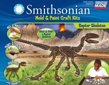 Smithsonian Mold & Paint Kit - Raptor Skeleton