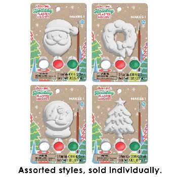 Holiday Plaster Magnet Ornament Kit (assorted style)