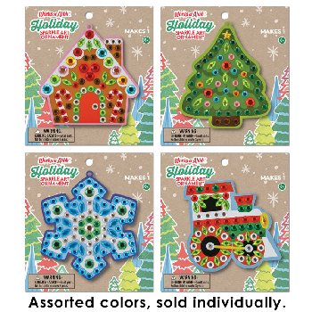 Holiday Sparkle Art Ornament Kit (assorted style)