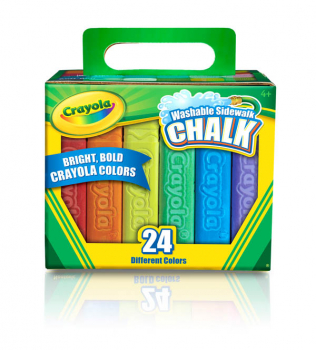 Crayola Washable Sidewalk Chalk Pack 24 Count