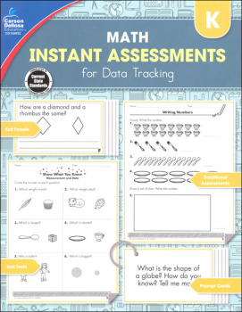 Math Instant Assessments for Data Tracking - Kindergarten