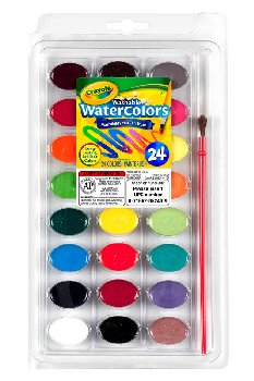Crayola Washable Watercolors 24-Pan
