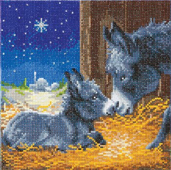 Crystal Art Medium Framed Kit - Little Donkey