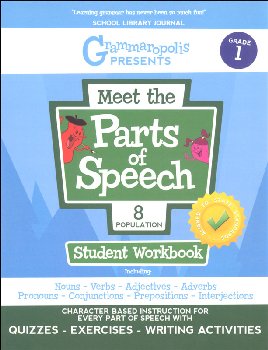 Meet the Parts of Speech Student Workbook Grade 1 (Grammaropolis)