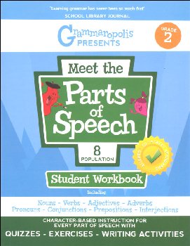 Meet the Parts of Speech Student Workbook Grade 2 (Grammaropolis)
