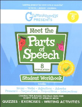 Meet the Parts of Speech Student Workbook Grade 5 (Grammaropolis)
