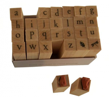 Printer's Type Lowercase Alphabet Set