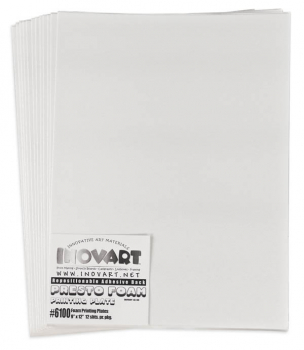 Presto Foam Printing Plates with Adhesive (9" x 12") package of 12 sheets