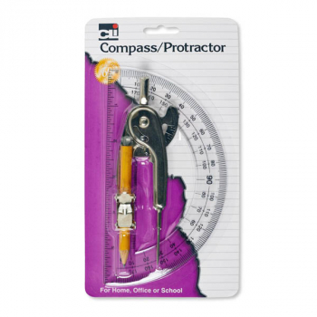 Compass - Ball Bearing and 6" Protractor Set