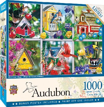 Audubon Birdhouse Village Puzzle (1000 piece)