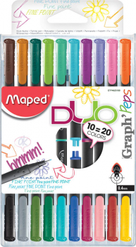 Graph'Peps Fine Point Duo Markers