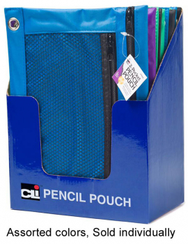 Pencil Pouch - 2 Pockets (assorted color)