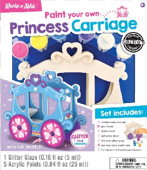 Paint Your Own Princess Carriage