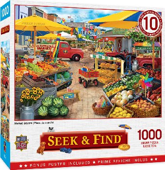 Seek & Find - Market Square Puzzle (1000 piece)