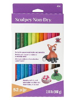 EZ Shape Modeling Clay 52 Piece Variety Pack