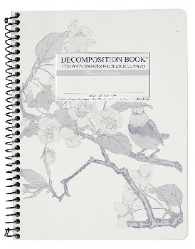 Sweet Pear Tree Decomposition Book (Blank Pages) 9.75" x 7.5"