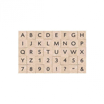 Essential Uppercase Letters & Numbers Stamp