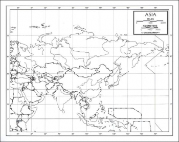 Asia Map Paper single (8+