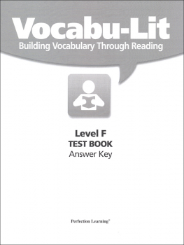 Vocabu-Lit F Test Answer Key (Common Core Edition)
